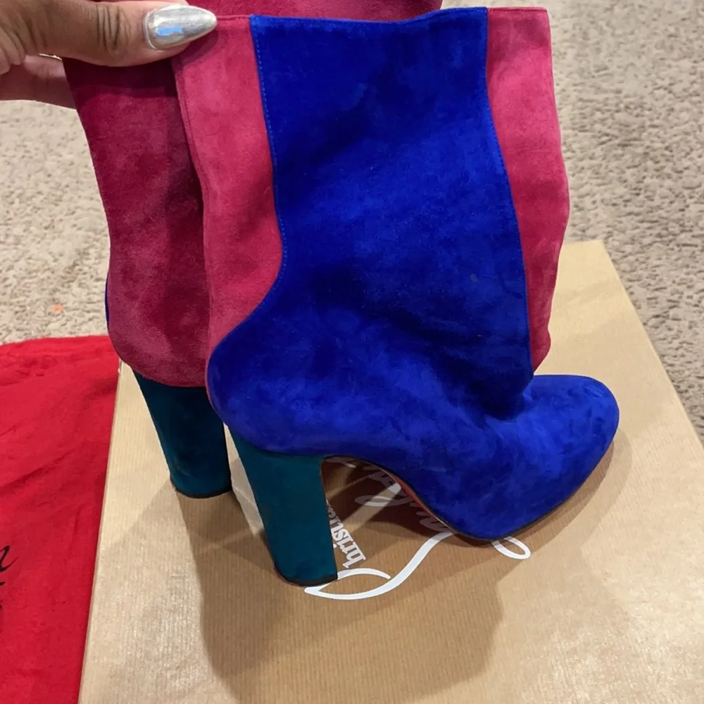 Color block Christian louboutins, worn twice! I’m very good condition. - Picture 2 of 12